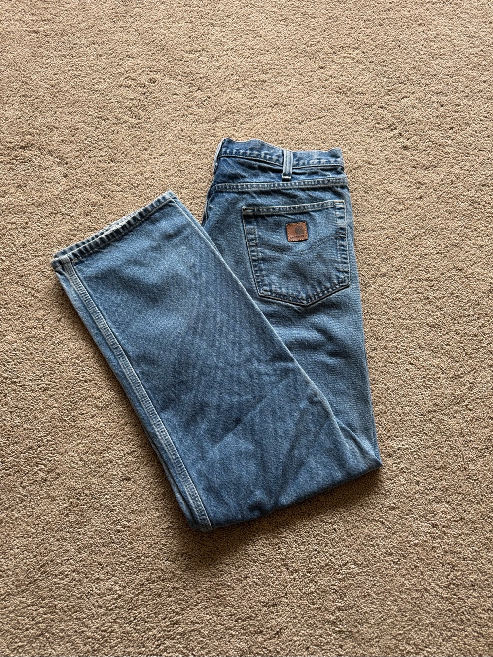 Men’s 34x31 Vintage Carhartt Jeans, Great Fade/Color